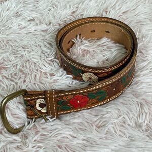 Textan Handtooled leather belt  